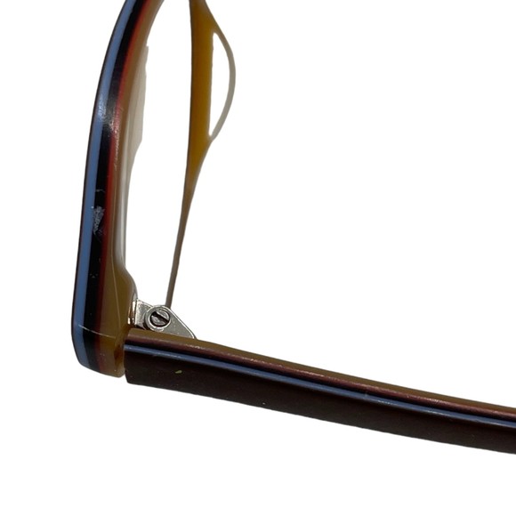 Kirkland Prescription-Ready Frames "Brandi" Style, Brown, Blue Accents on Edges - Picture 13 of 14